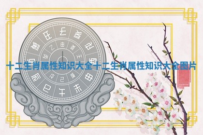 十二生肖属性知识大全 十二生肖属性知识大全图片 十二生肖属性知识大全 十二生肖属性知识大全图片