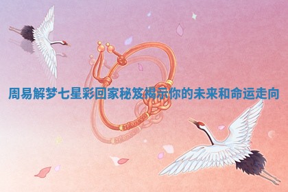 周易解梦七星彩回家秘笈揭示你的未来和命运走向