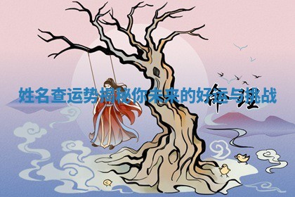 姓名查运势揭秘你未来的好运与挑战