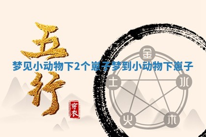 梦见小动物下2个崽子_梦到小动物下崽子