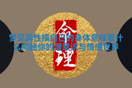 梦见异性摸自己的身体意味着什么揭秘你的潜意识与情感世界