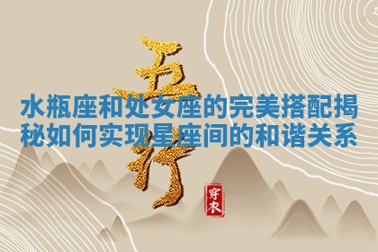 水瓶座和处女座的完美搭配揭秘如何实现星座间的和谐关系