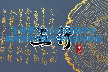 生肖属马2025运程运势全解析助你把握未来机会与挑战