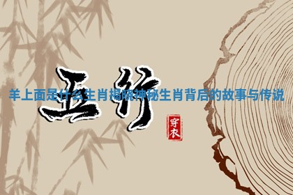羊上面是什么生肖揭晓神秘生肖背后的故事与传说